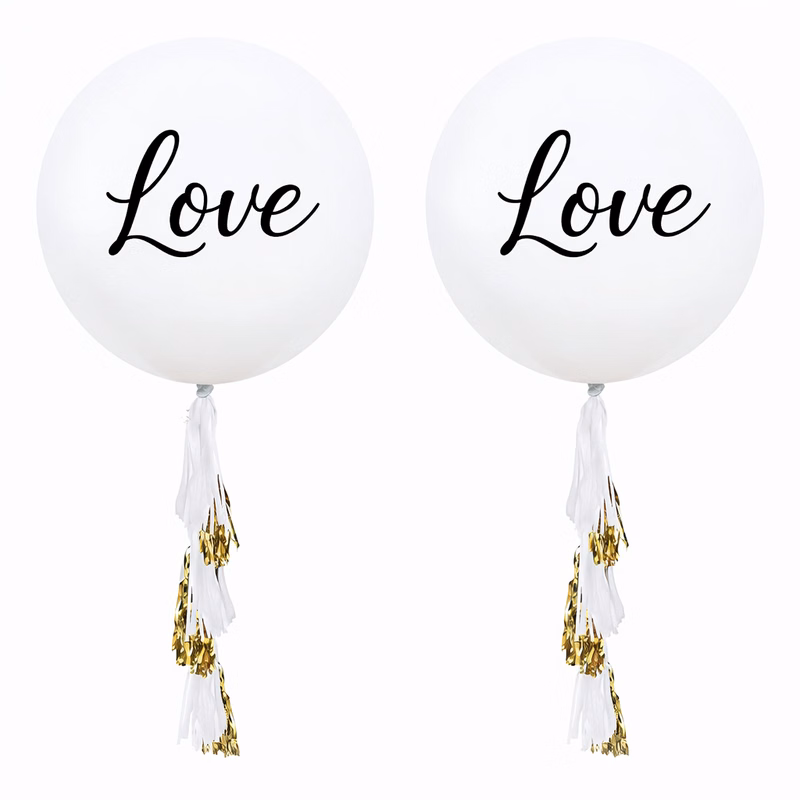 36" Balloon with Tassels