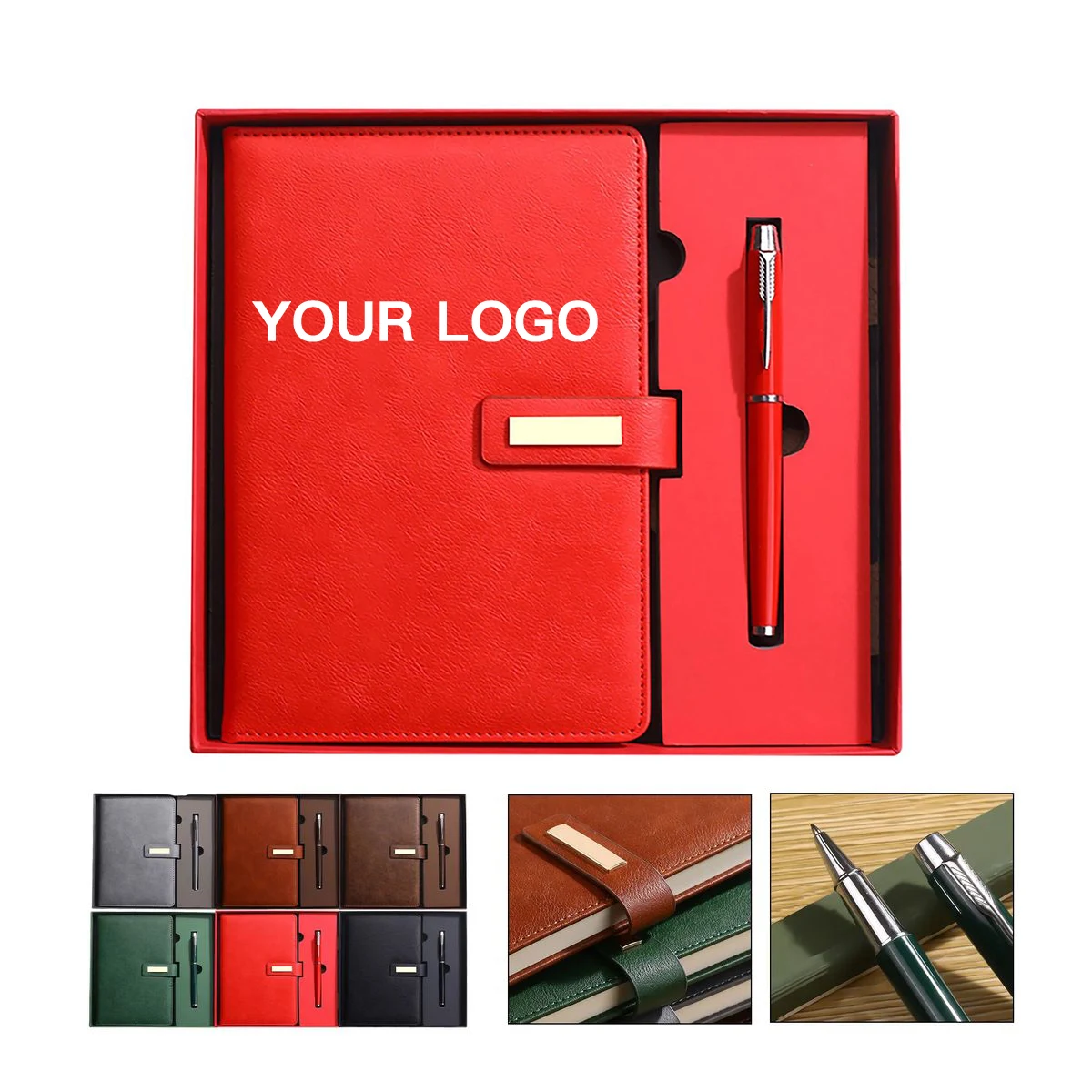 PU Leather A5 Notebook with Pen in Gift Packaging 1