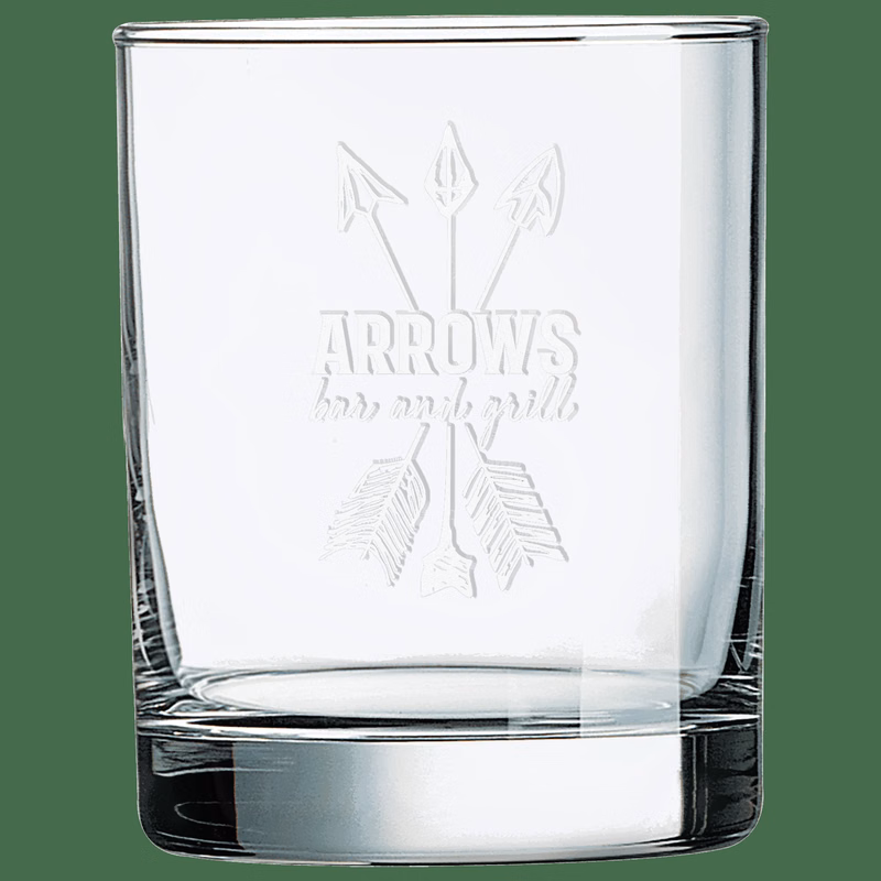 Polar Camel 13 3/4 oz Clear Round Double Old Fashioned