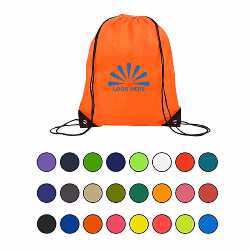 13"x17" 210D Polyester Drawstring Backpack