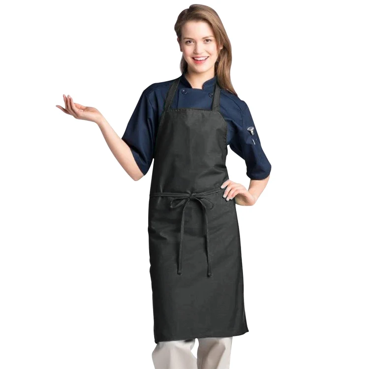 Black Classic Bib Apron 1