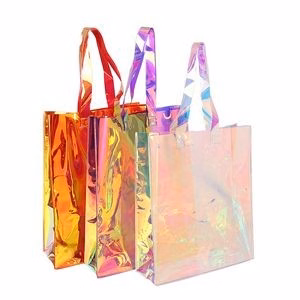 Holographic Rainbow Work Bag