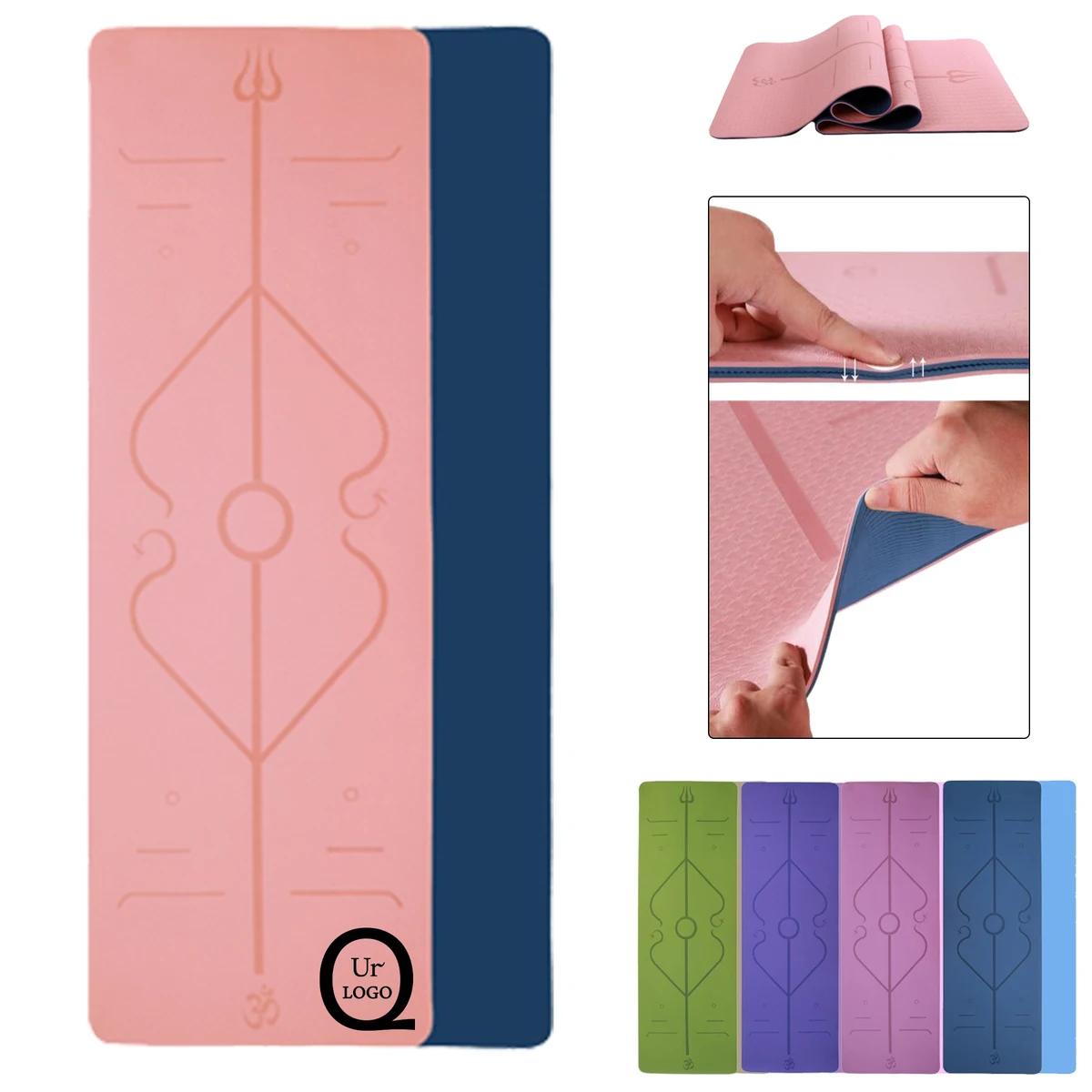 Yoga Mat W/ Alignment Line 1