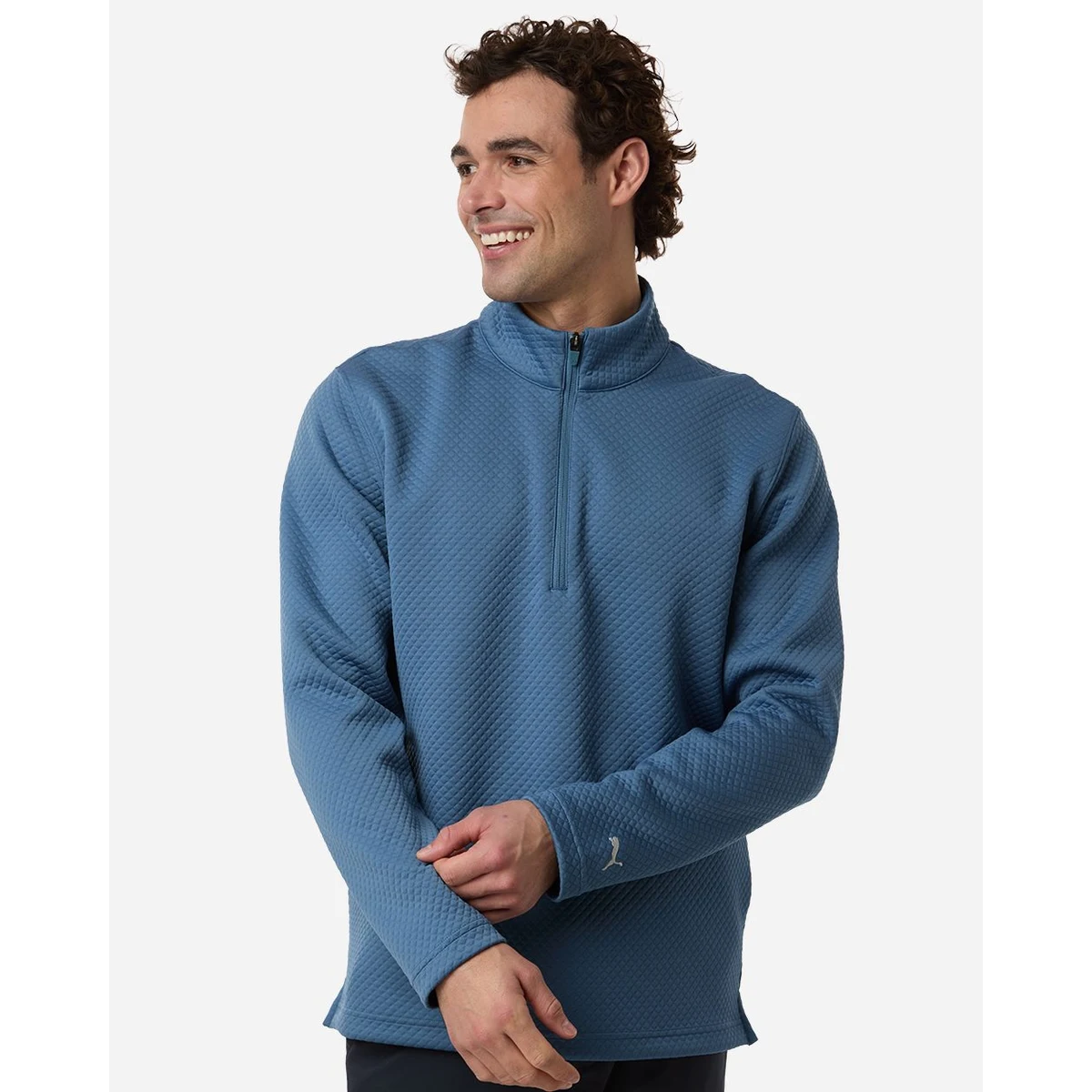Men's Pebble Quarter-Zip Pullover - 638595, custom hoodie or sweatshirt with logo imprint 1
