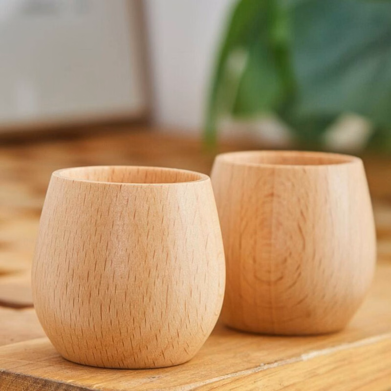 7 Oz Wooden Water Glasses