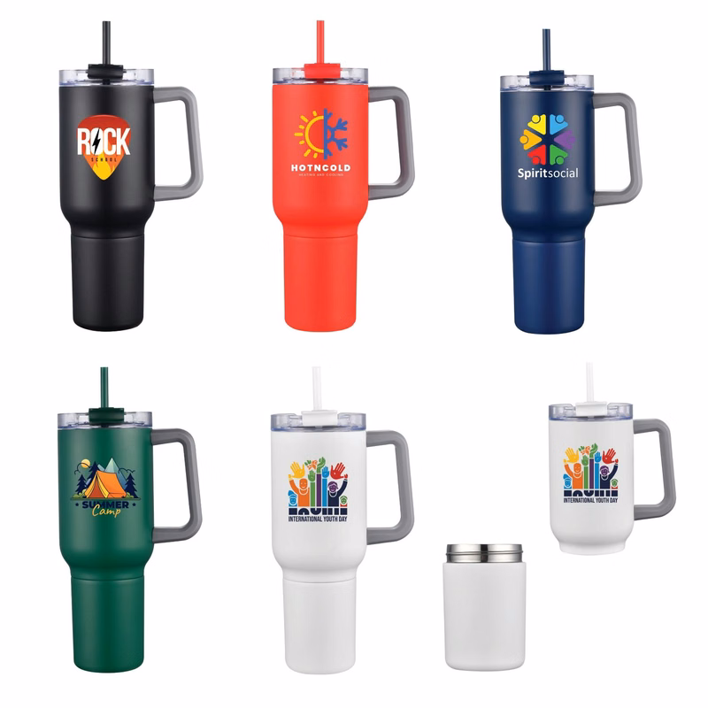 Bernard Two-in-One 21 oz Stainless Steel Travel Mug and Beverage Holder