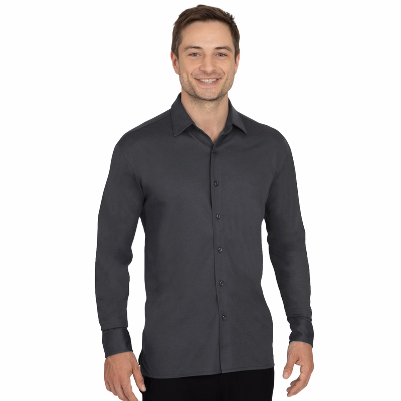 Men's Knit Stretch Woven Shirt