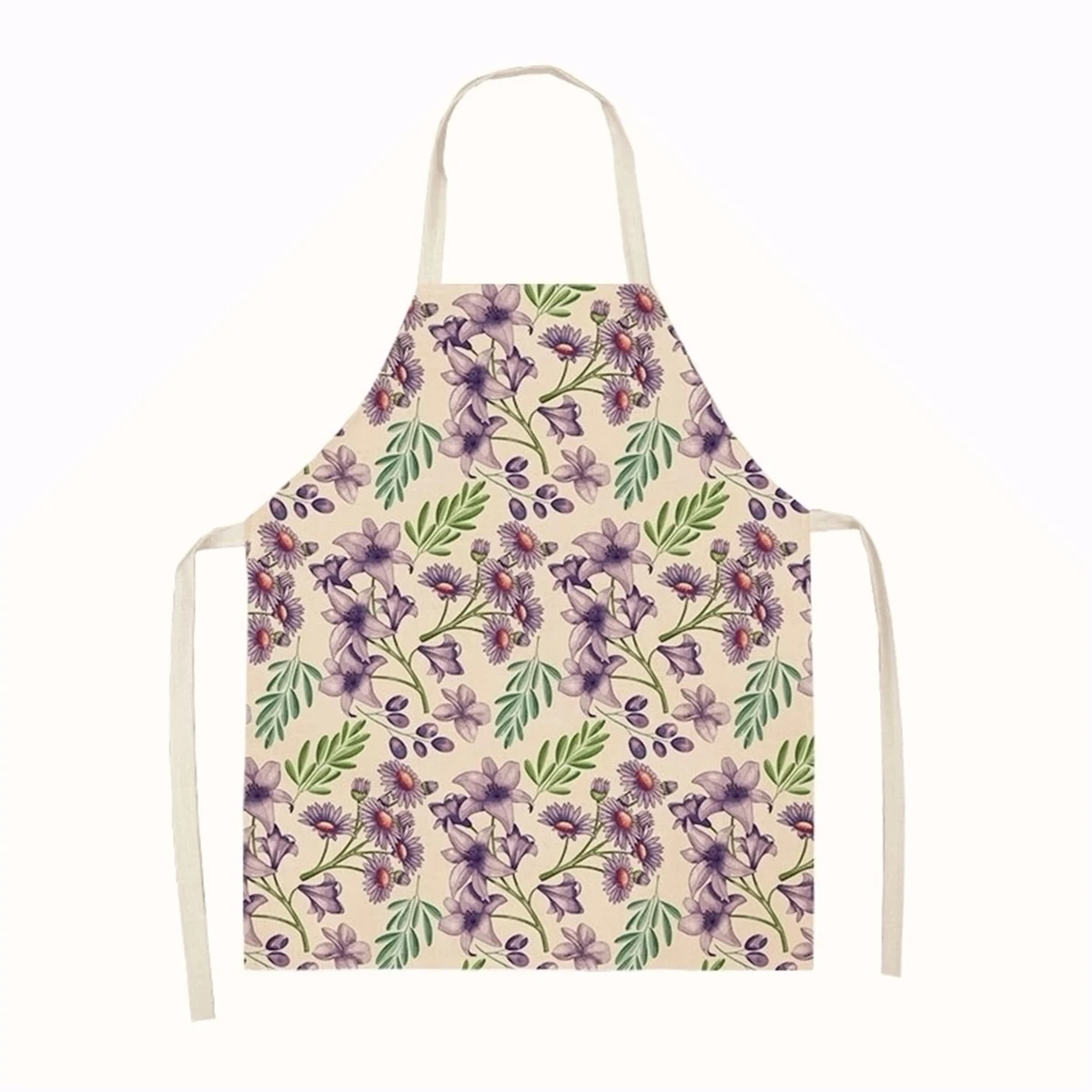 Printed Cotton And Linen Apron 1