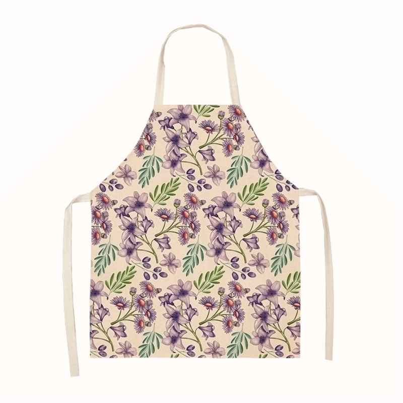 Printed Cotton And Linen Apron