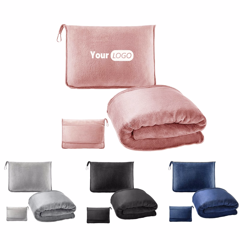 Travel Blanket And Pillow Set 2-in-1