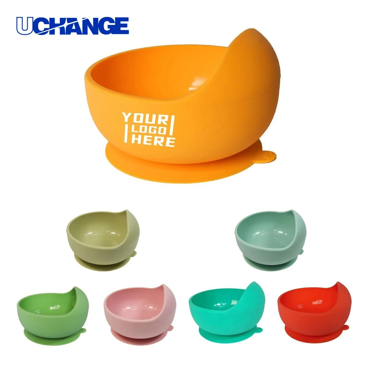 Skidproof Silicone Placemat Feeding Bowl Set 1