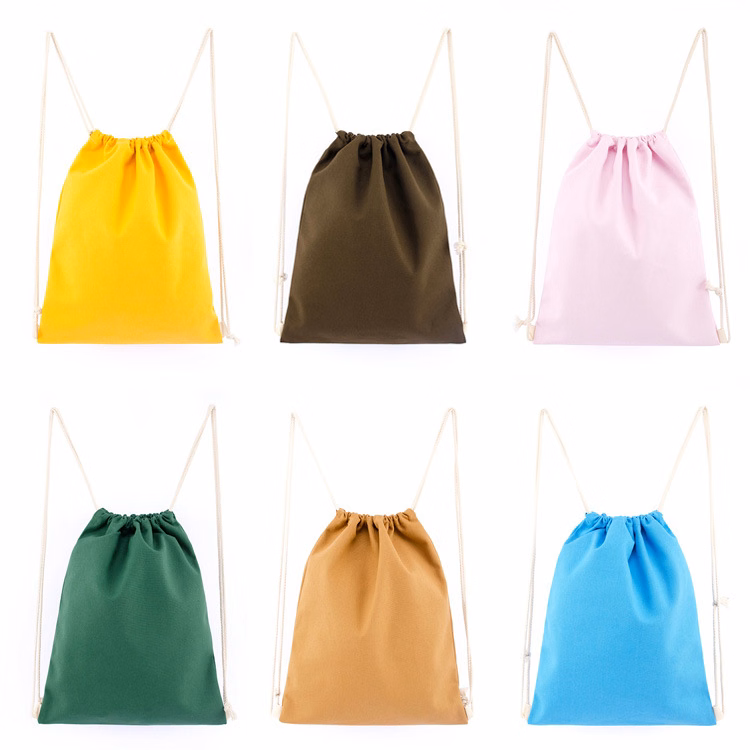 19.5" x 16"Sport Cotton Drawstring Bag Cinch Packs