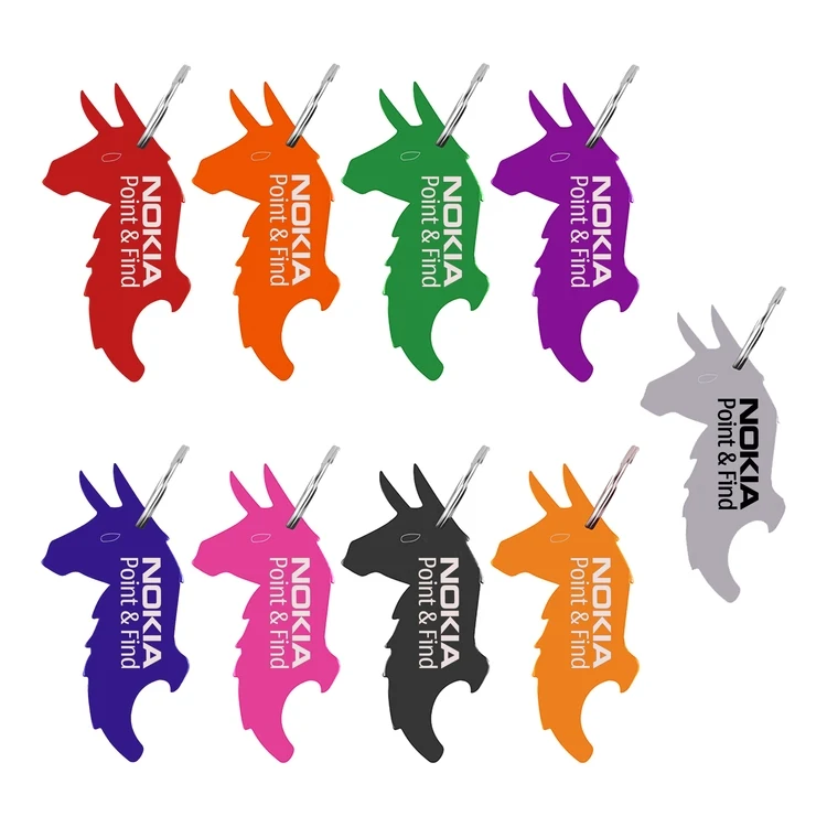 Llama Shape Bottle Opener Key Ring 1