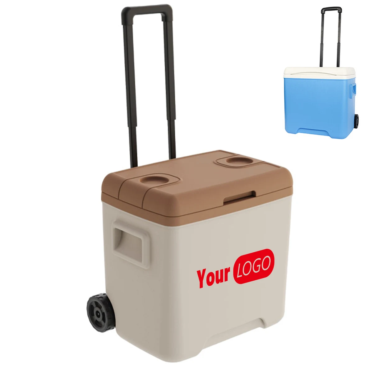 Multifunctional picnic insulation box with wheels 1