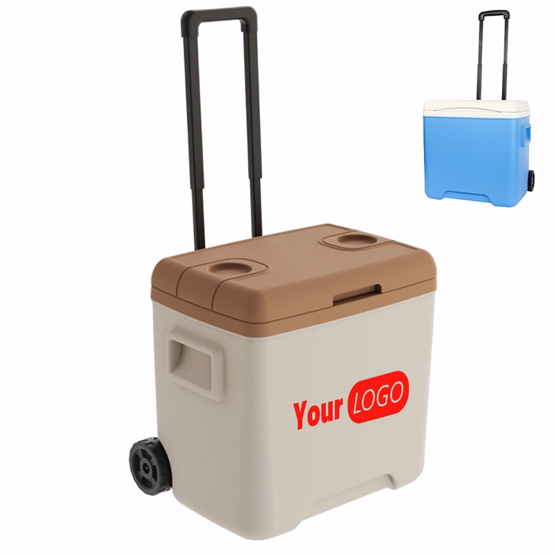 Multifunctional picnic insulation box with wheels