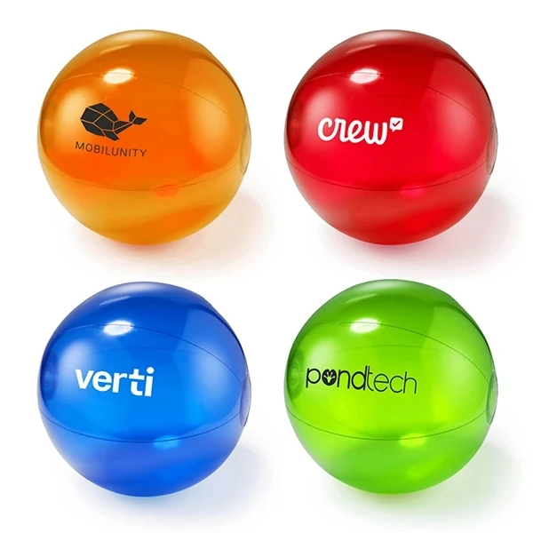 Clear inflatable beach ball 1