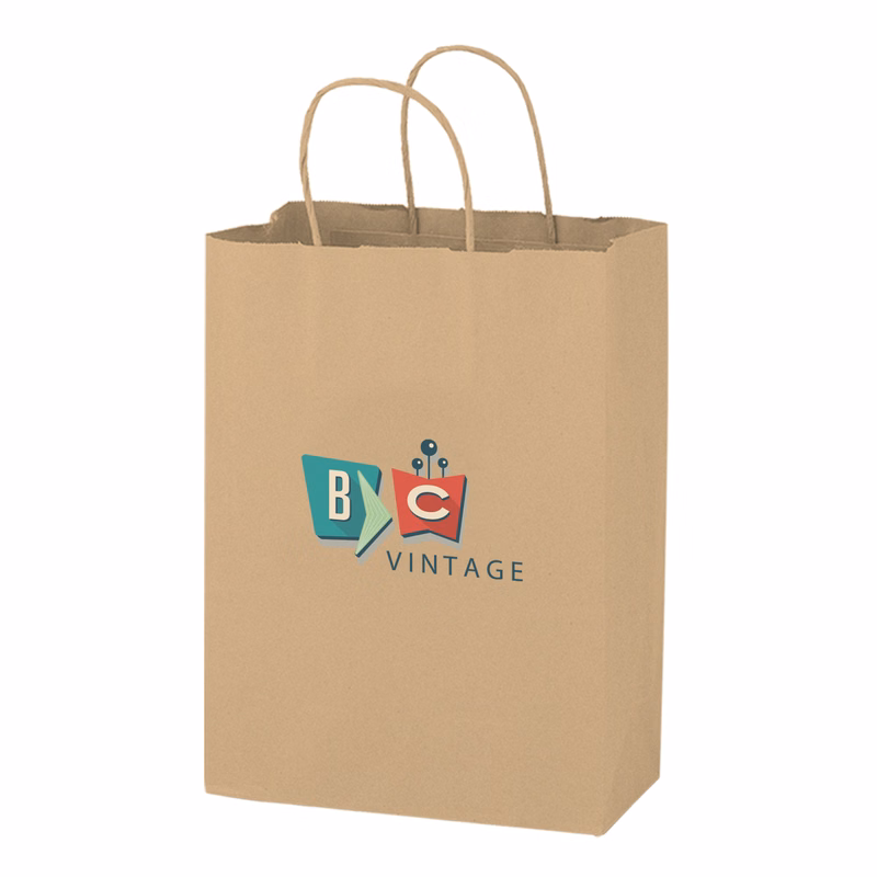 Digital Splash Kraft Paper Shopper