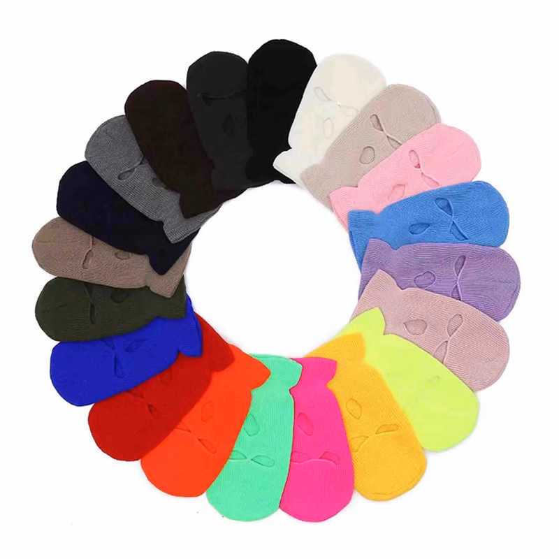 3-Hole Knitting Full-Face Balaclava Ski Mask
