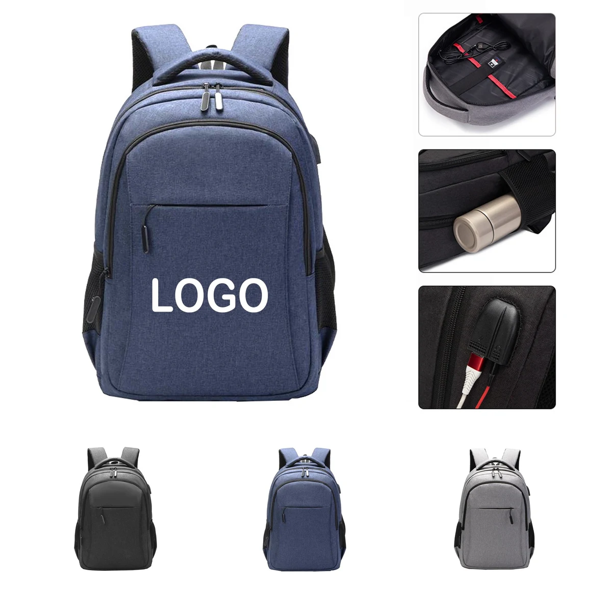 Computer Backpack With USB Charging Port 1