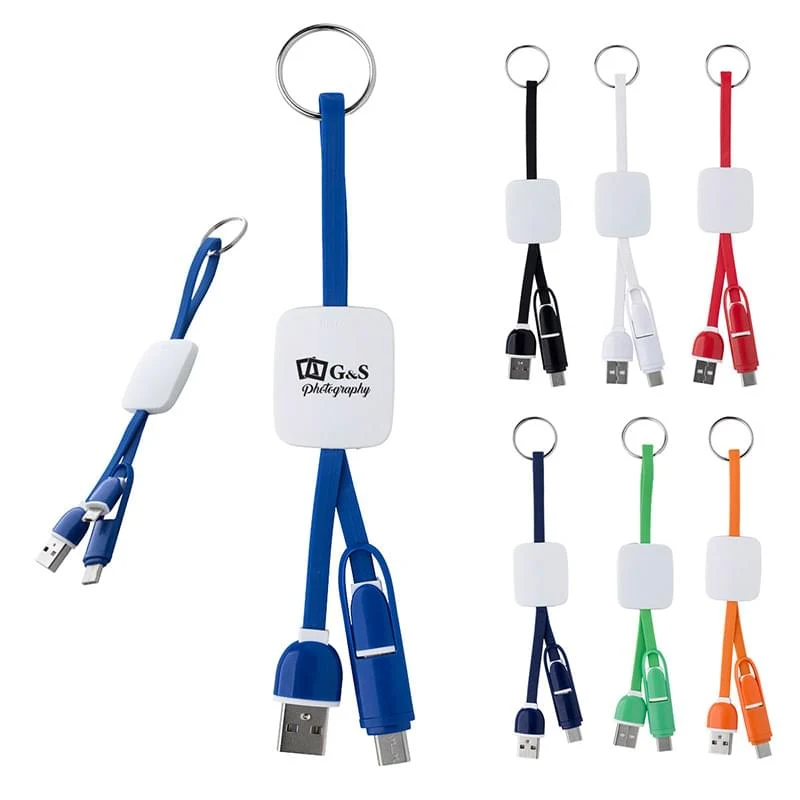 Key-Chained Slide-On Charging Cables 1