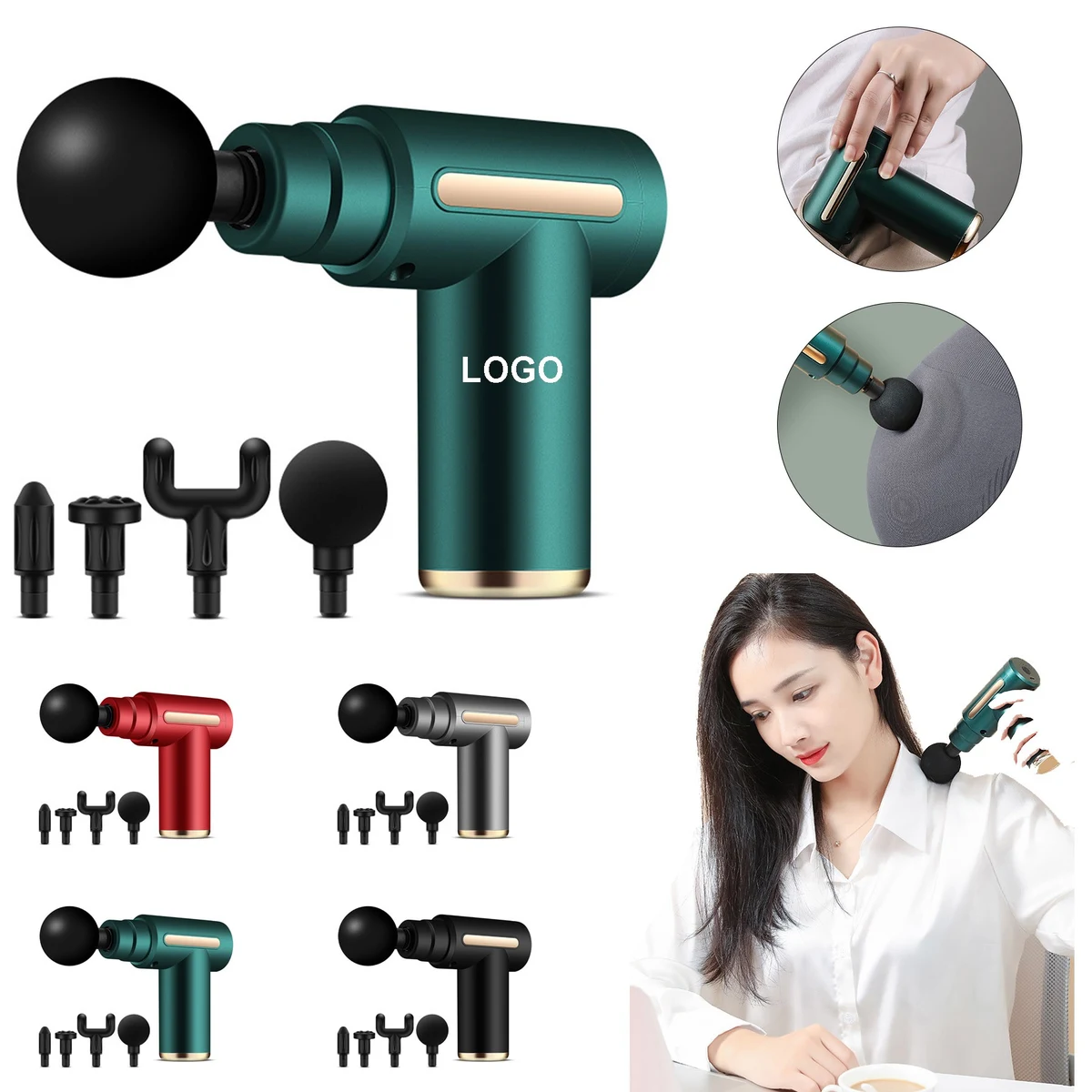 Mini Portable Electric Fascia Massage Gun 1