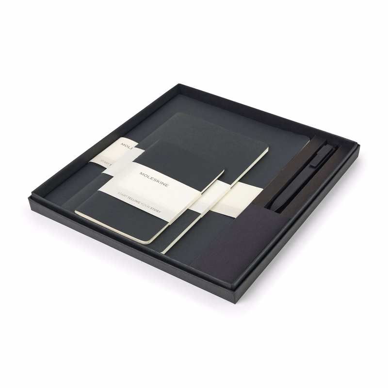Moleskine® Assorted Cahier and GO Pen Gift Set