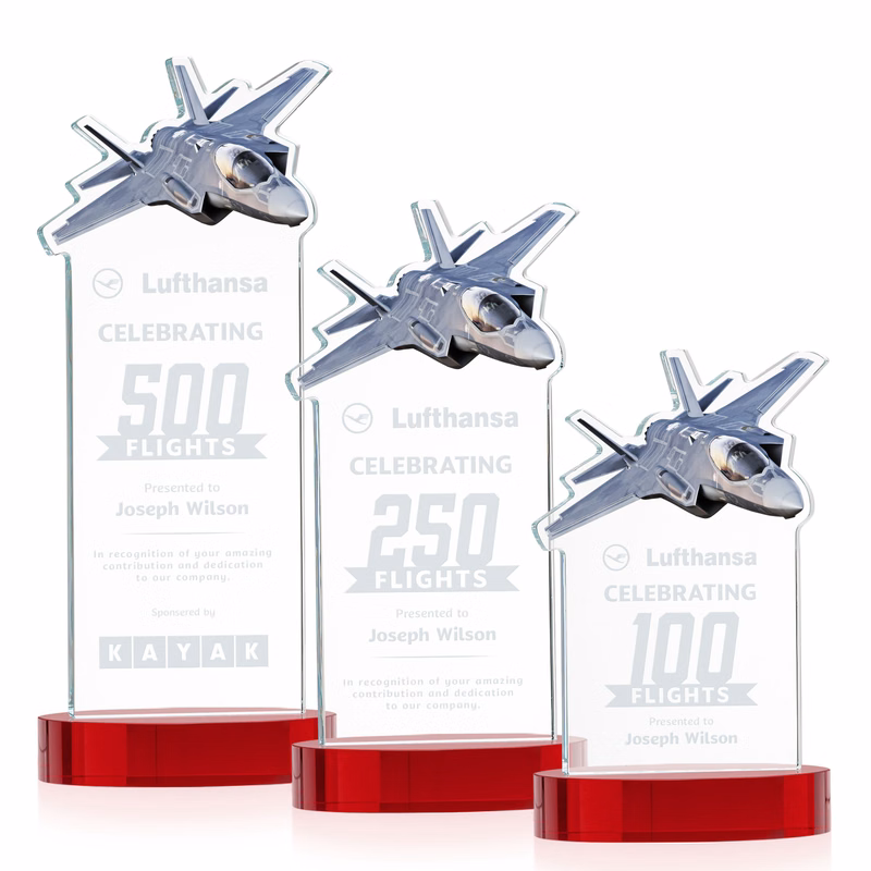 Top Gun Award on Alberton Base - Red
