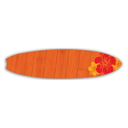 Full Color 50 Mil Name Badge (1"X4") Surfboard 1