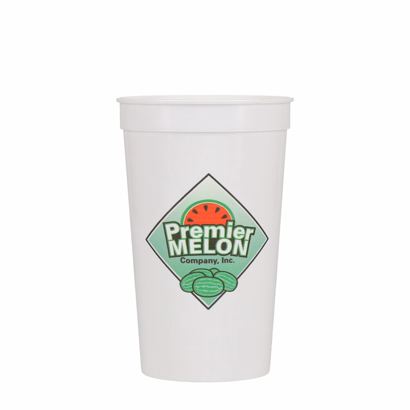 22 oz Stadium Cup Smooth White Digital Print