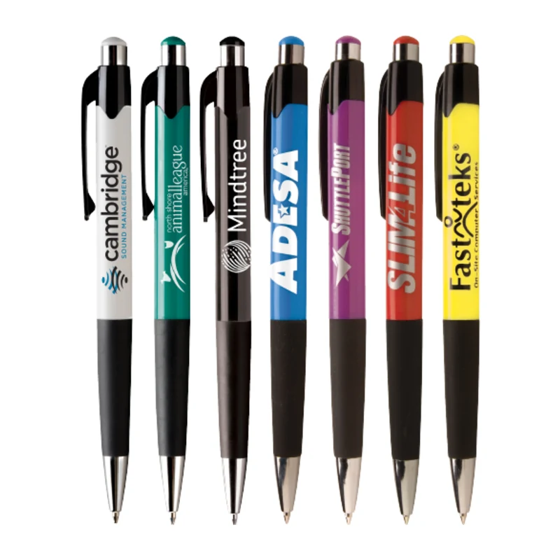 Colorful Pen with Rubber Grip 1