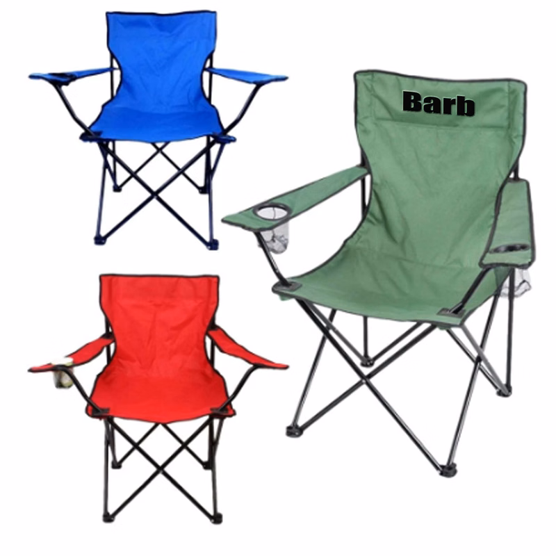 Oxford Cloth Plus Steel Folding Chair With Carrying Bag