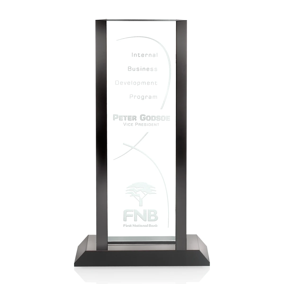 Dominica Award, custom award with logo imprint 1