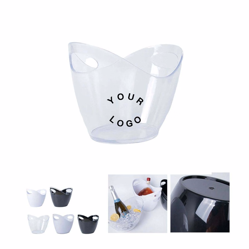 Transparent Plastic Beverage Ice Bucket