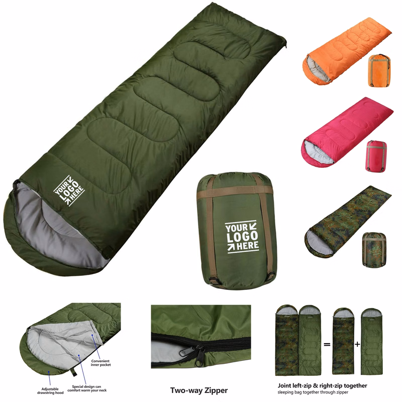 Adult Kid Warm Cold Weather Outdoor Hiking Lightweight Waterproof Sleeping Bag Compression Sack 