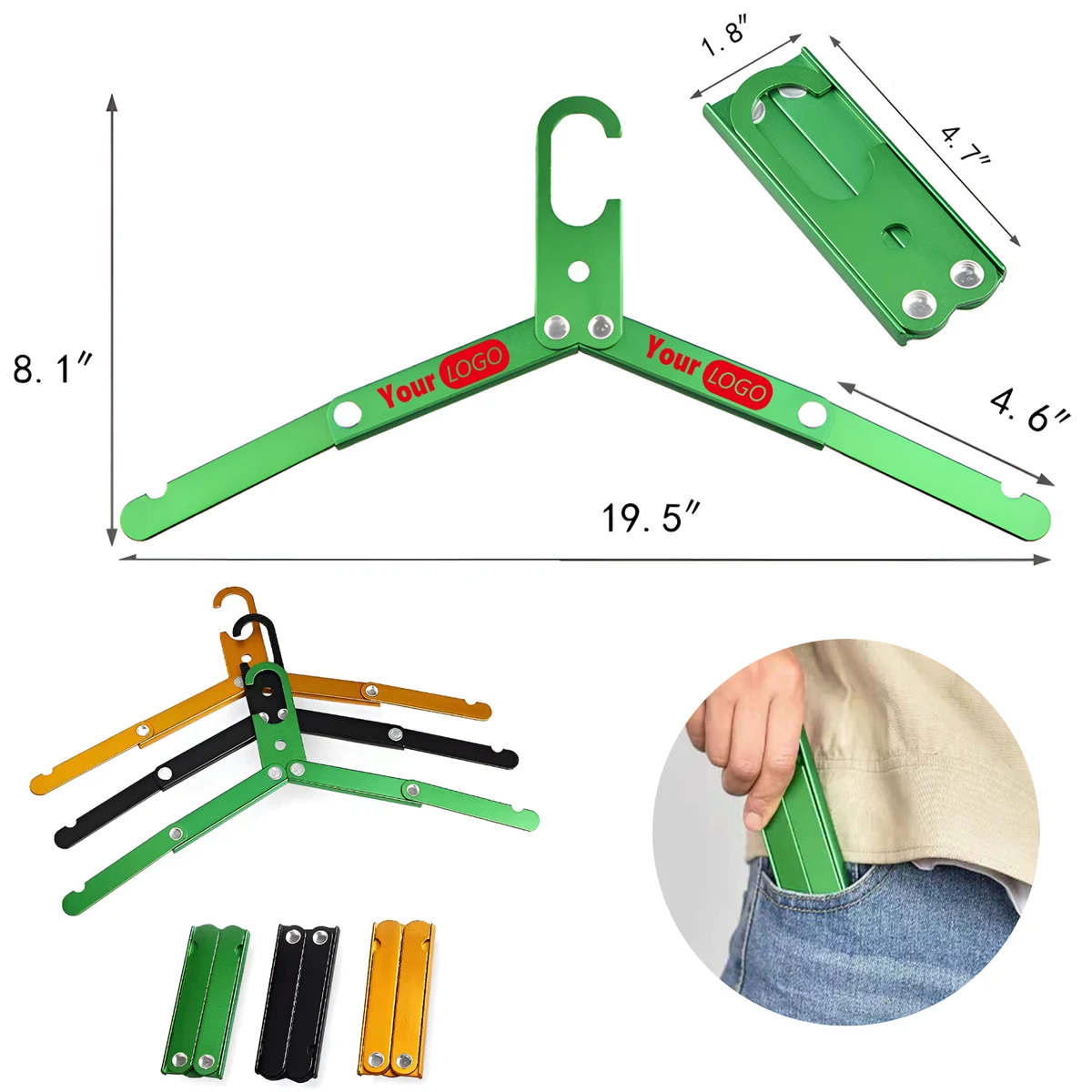 MOQ 50 PCS Sturdy Metal Folding Hanger 1