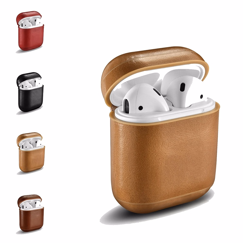 Leather Case Cover For Airpods 1&2 Gen