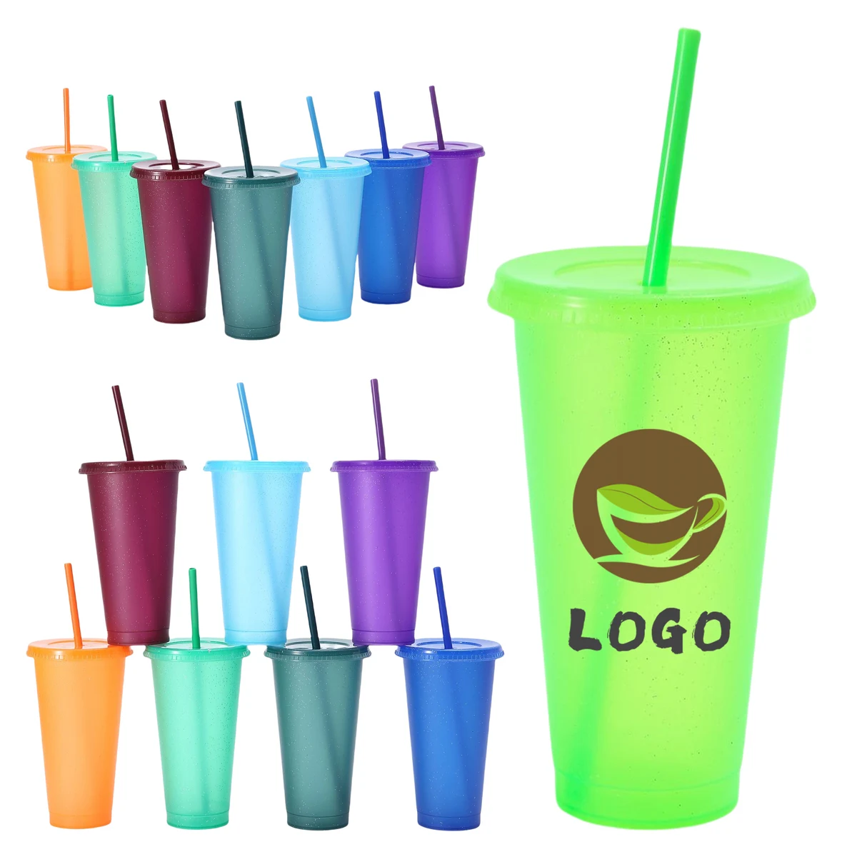 Insulated Tumbler Plastic Straw Cup 1
