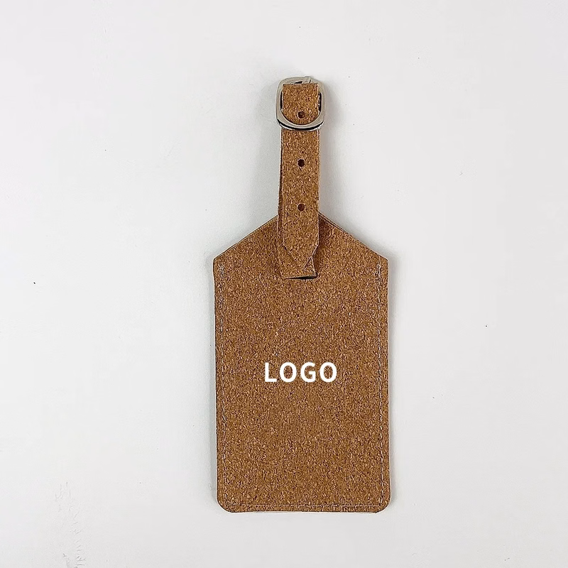 Cork Luggage Tag ID Label