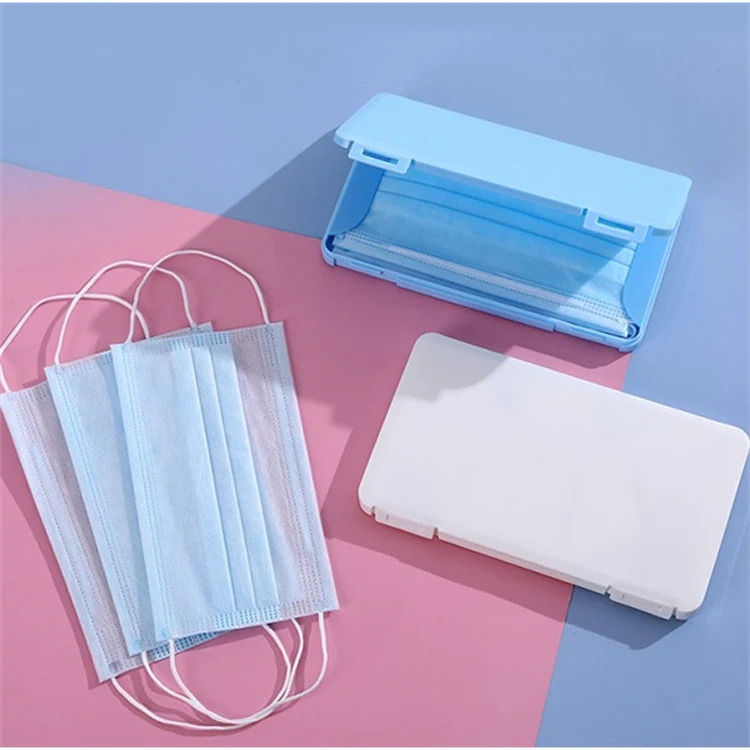 Portable Face Mask Storage Box Case Dustproof Mask Container 1