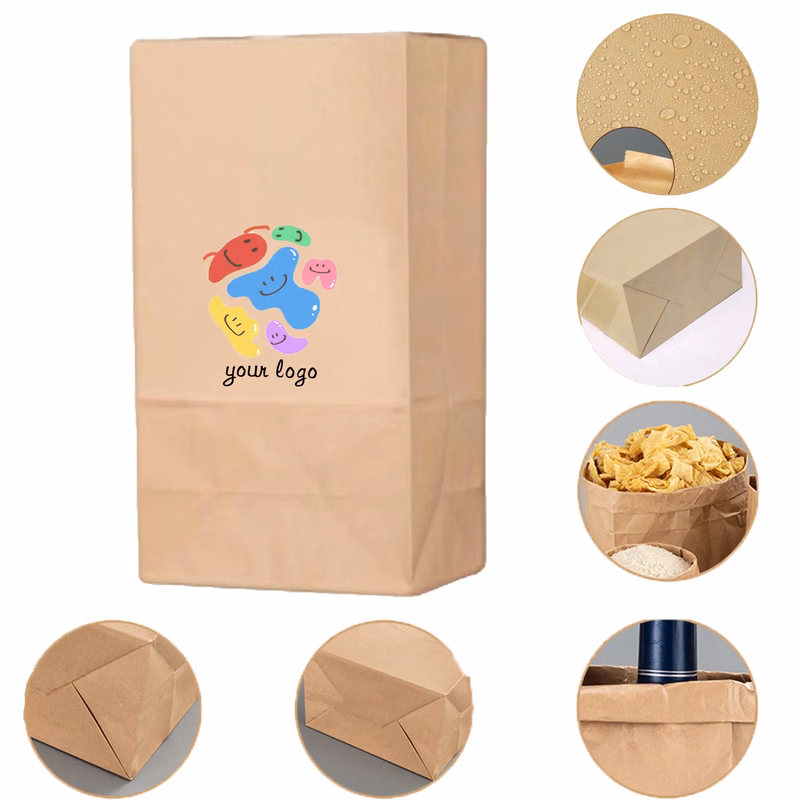 Kraft paper hand-held bag
