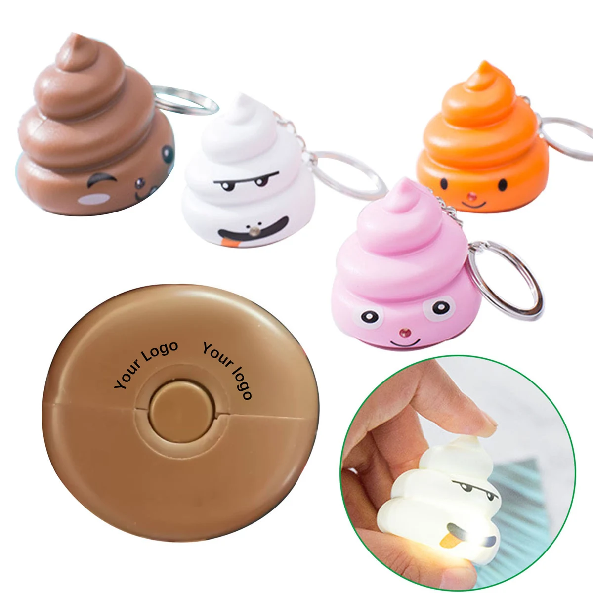 Poop Keychain LED Lights 1