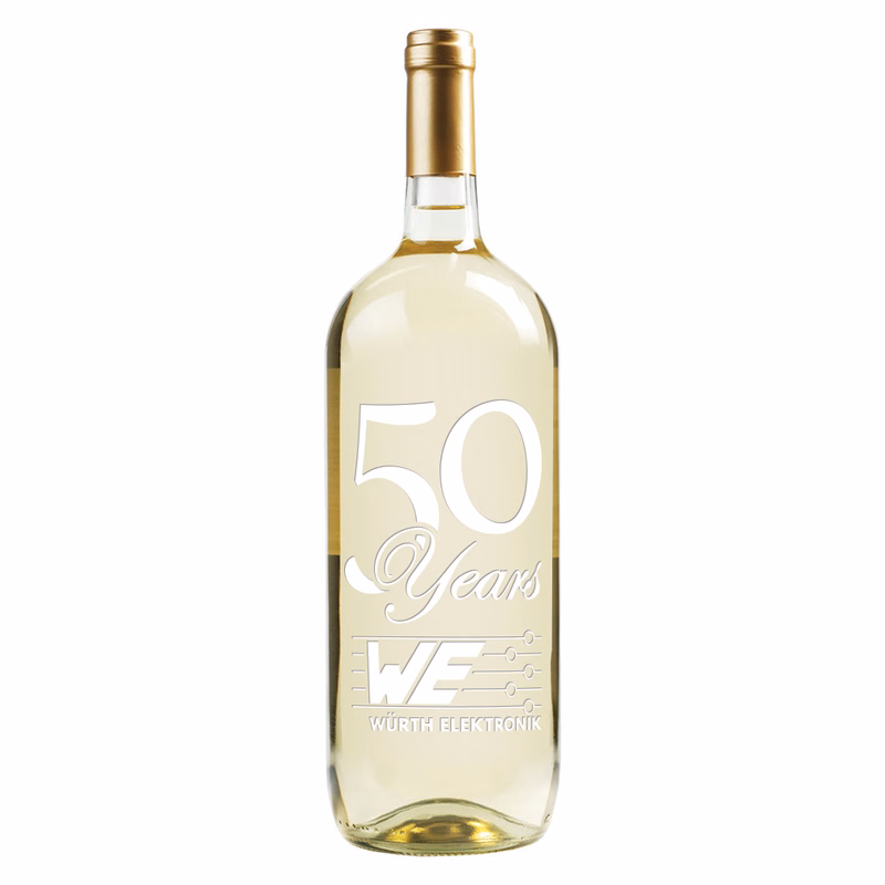 Etched Chardonnay White Wine Bottle [1.5L]