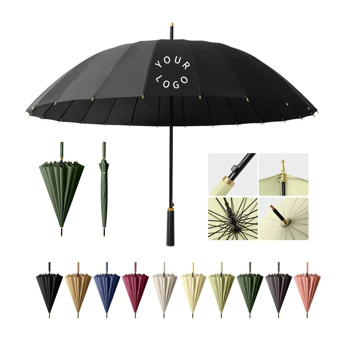 Large Percussion Cloth Umbrella for Golf or Rain Use 1