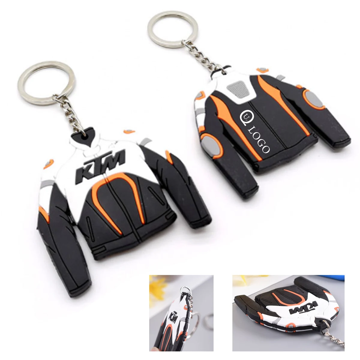 Pvc Racing Suit Double-Sided Keychain 1