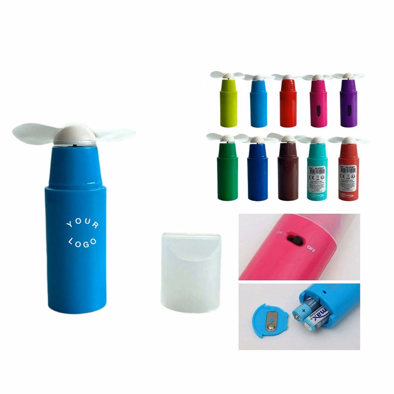 Compact Pocket Fan with Stylish Lipstick Design