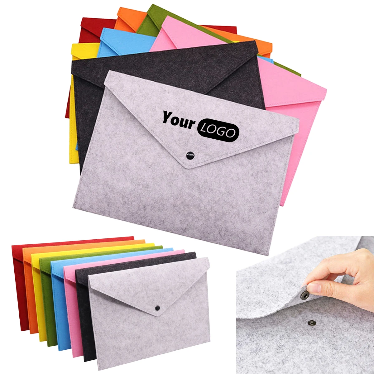 Felt A4 Document Holder Envelope Folder Case 1