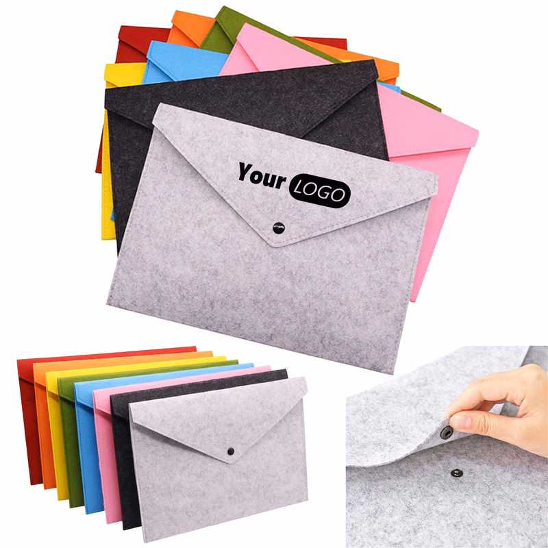 Felt A4 Document Holder Envelope Folder Case