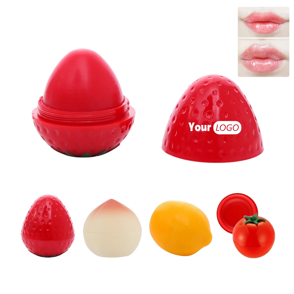 Personalized Fruit - Shaped Lip Balm 1
