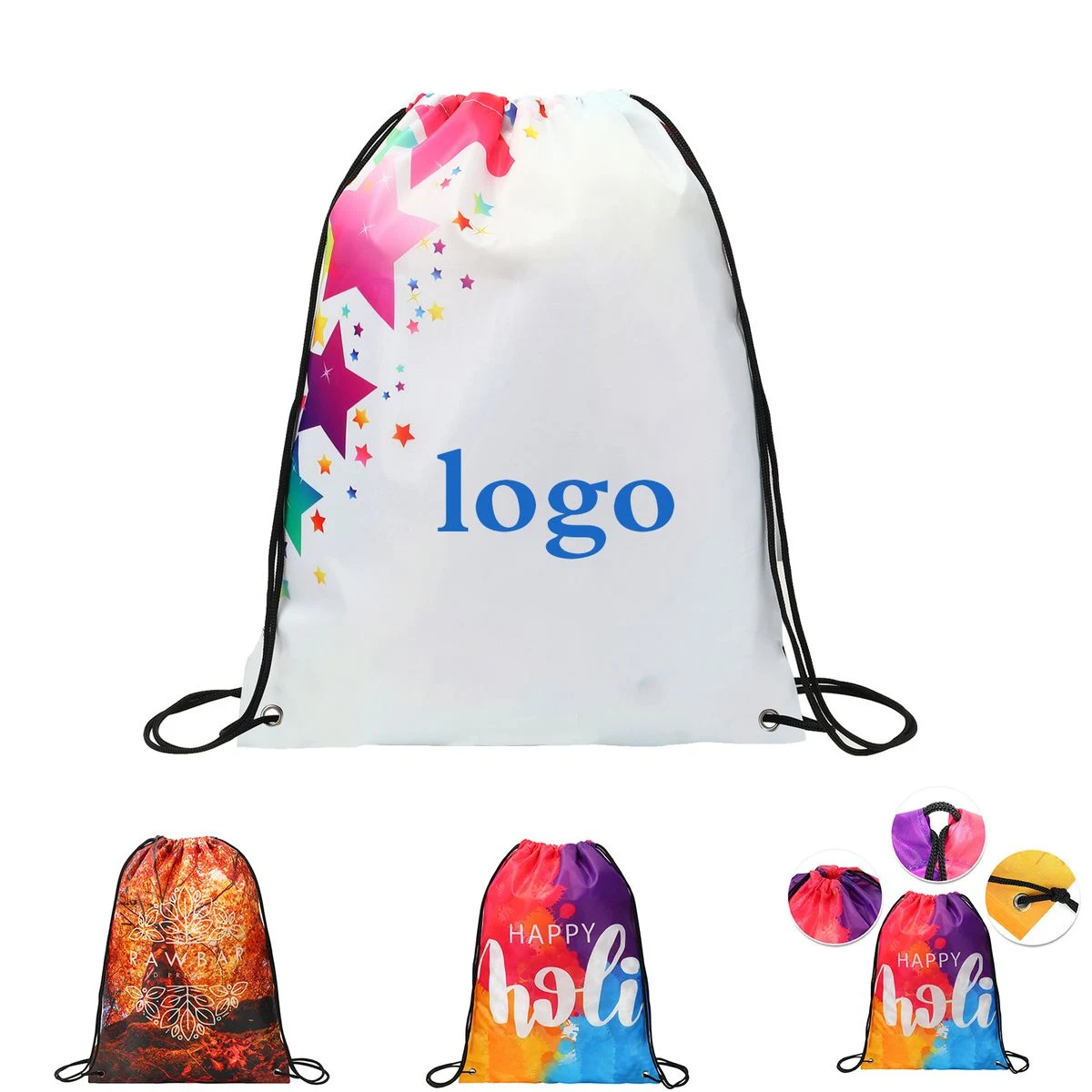 14" x 17" Full-Color Sublimated Drawstring Backpack
1