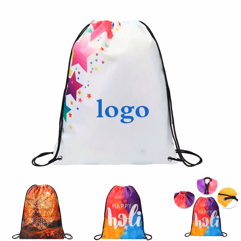 14" x 17" Full-Color Sublimated Drawstring Backpack
